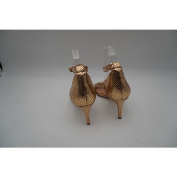 New Michael Kors Glamorous Gold Heels with Rhinestone Embellishments size 9 - Picture 4 of 7